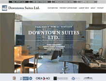 Tablet Screenshot of downtownsuites.ca